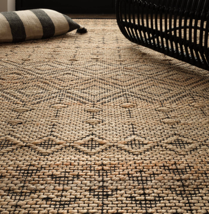 Tapis de salon et chambre en jute SEHRA