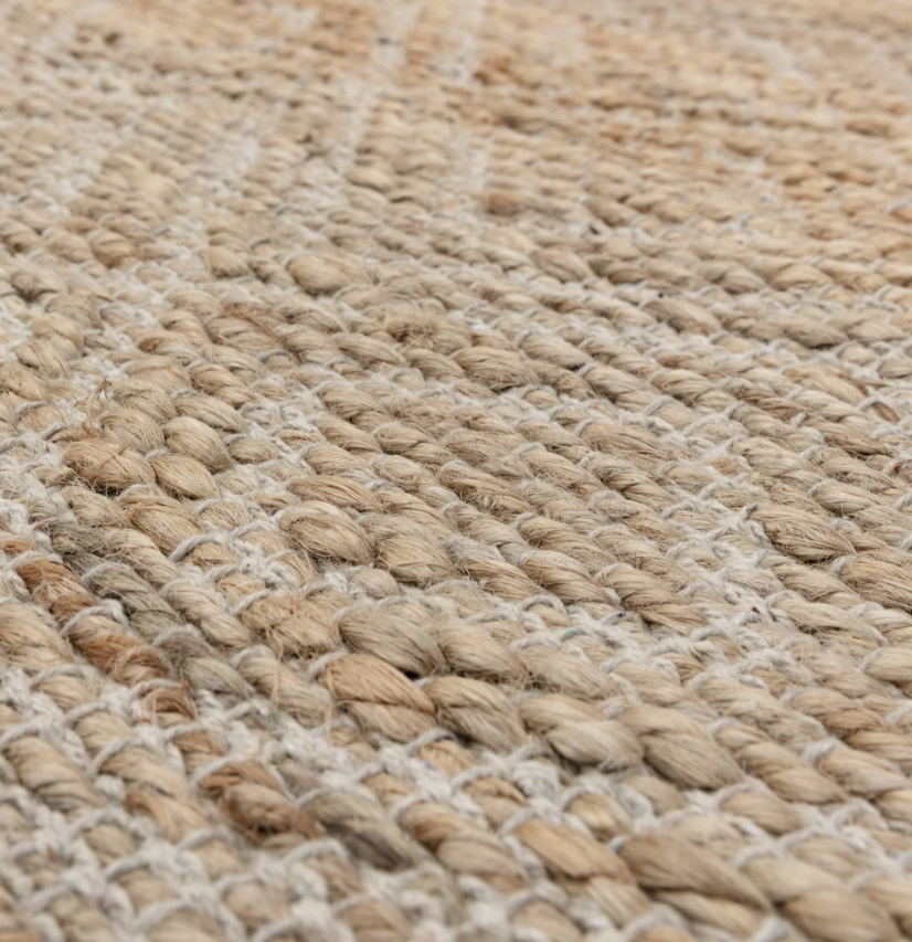 Tapis de salon et chambre en jute SEHRA