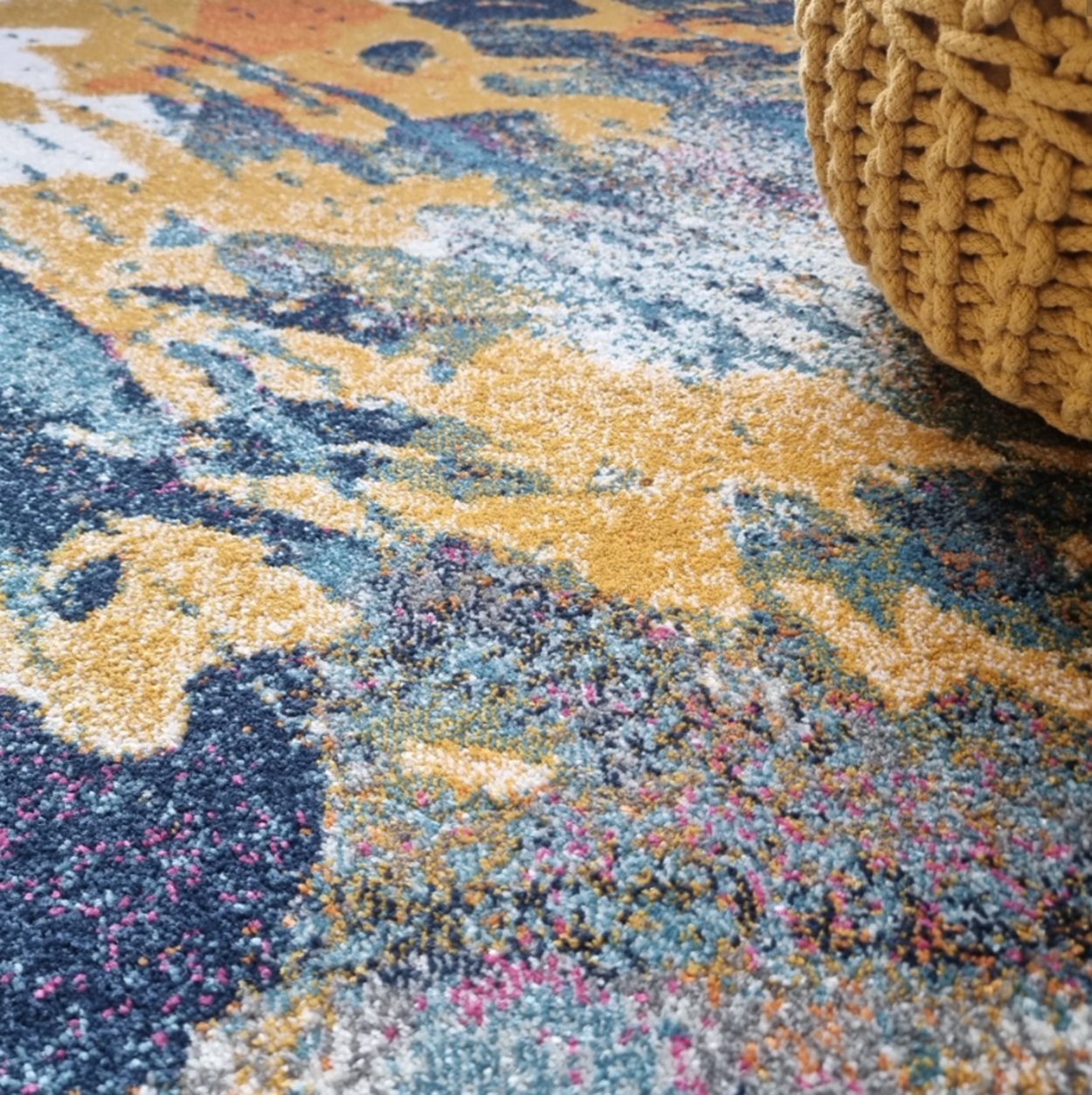 Tapis tissé plat moderne AURAL