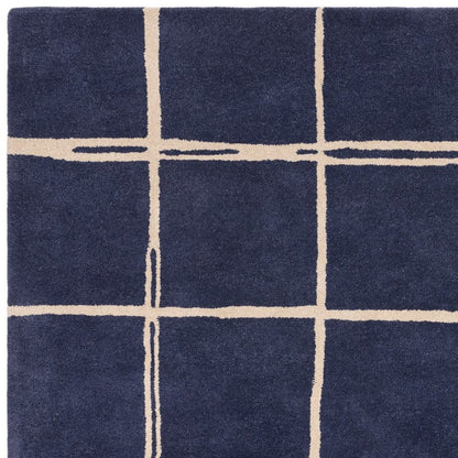 Tapis de salon moderne pure laine fait main RENO