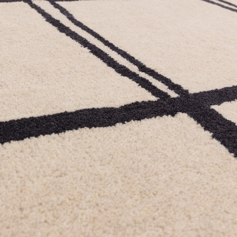 Tapis de salon moderne pure laine fait main RENO