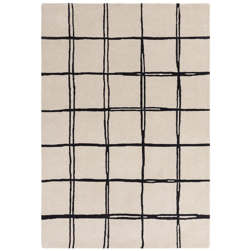 Tapis de salon moderne pure laine fait main RENO