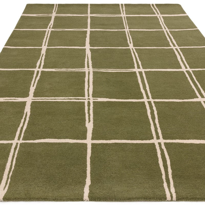 Tapis de salon moderne pure laine fait main RENO