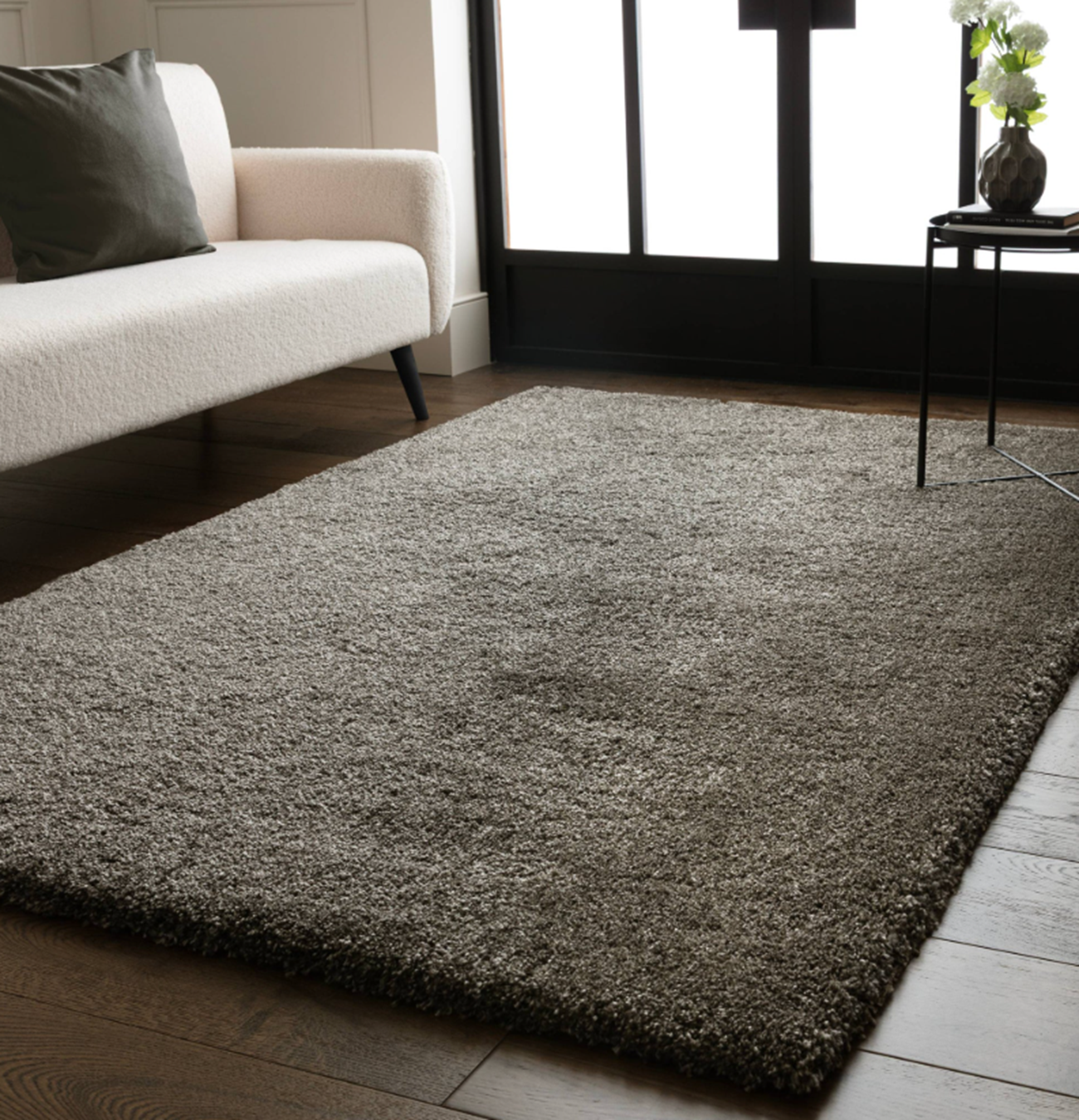 Alfombra de pelo largo MAPY para sala de estar y dormitorio 