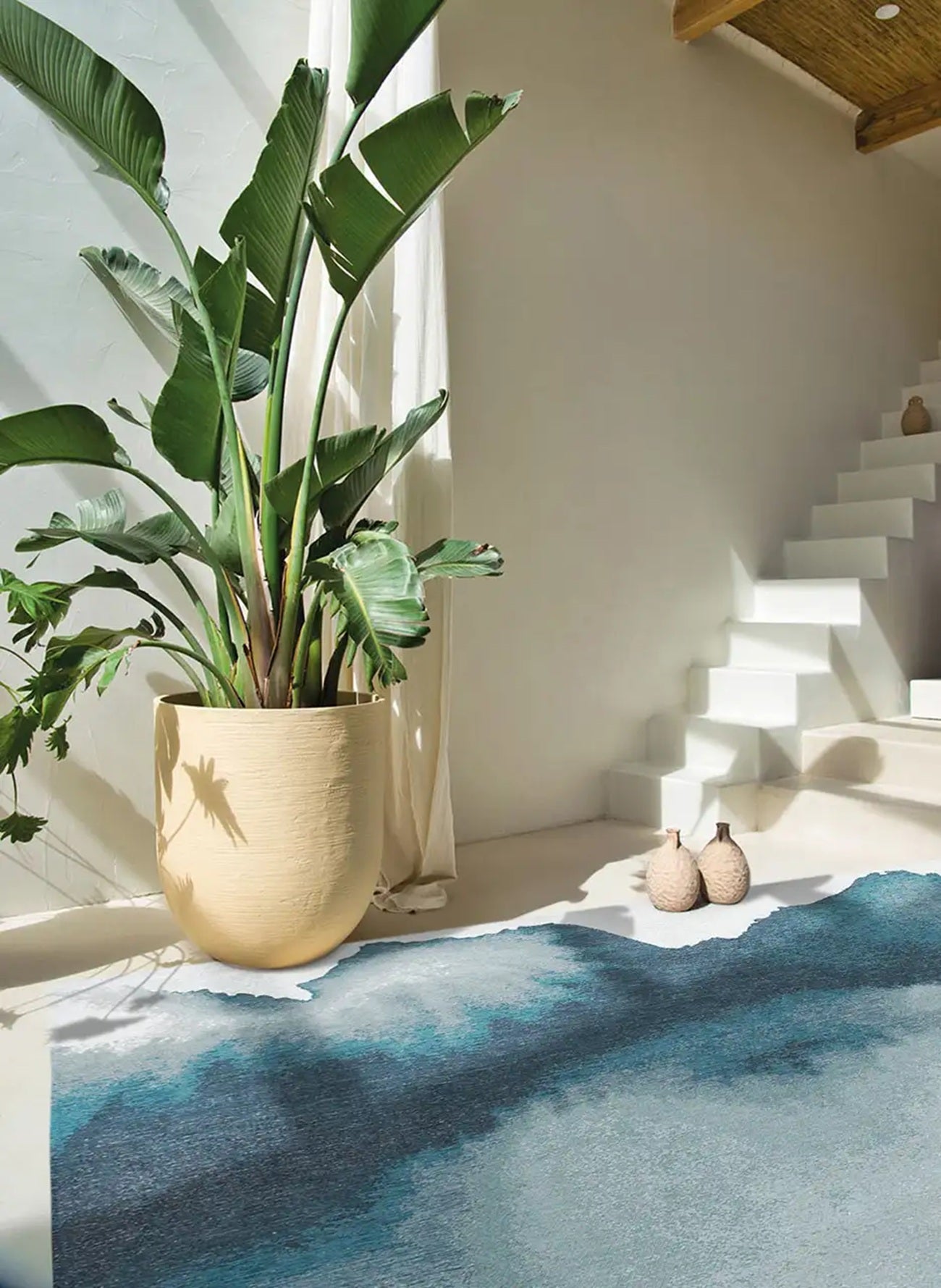 Tapis de salon et chambre tissé plat LAGOON