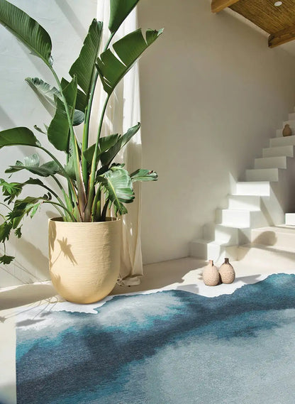 Tapis de salon et chambre tissé plat LAGOON