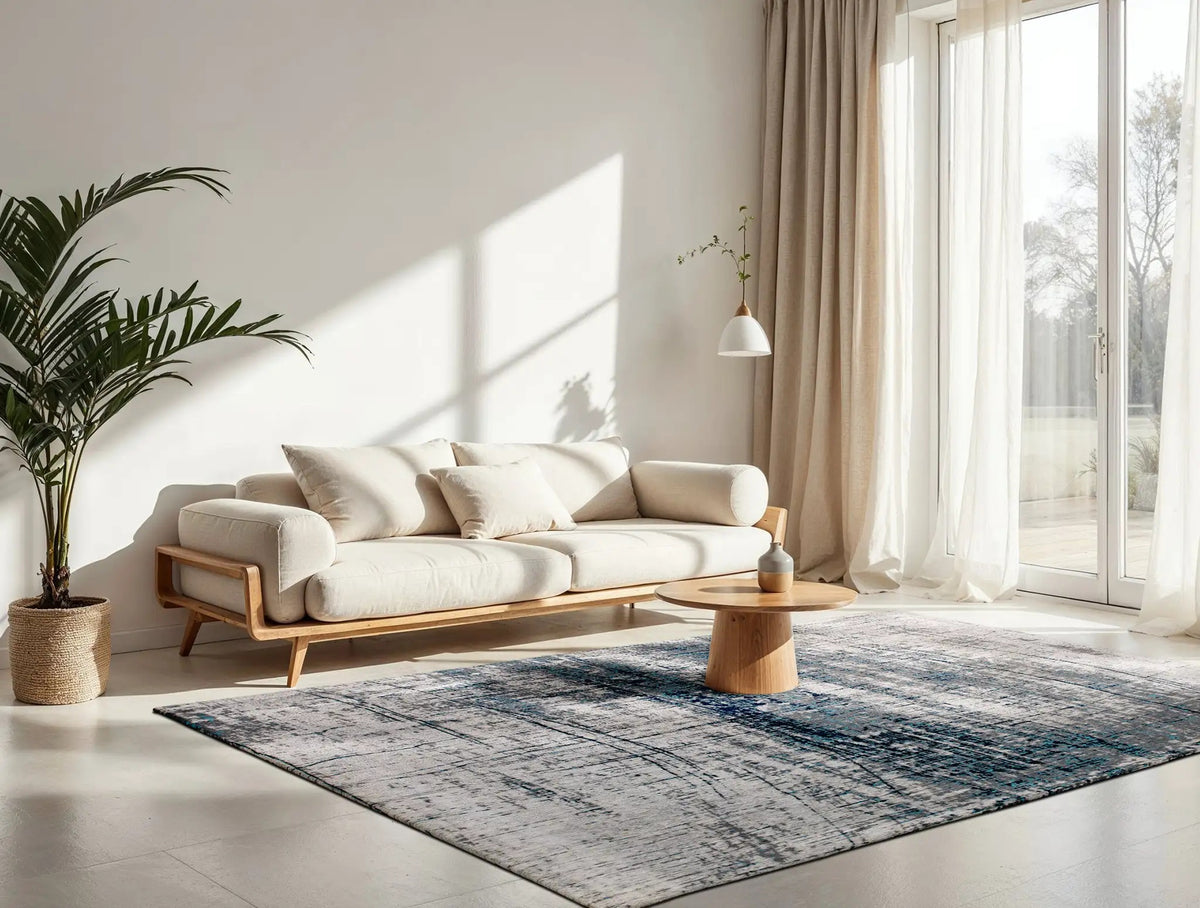 Tapis de salon et chambre tissé plat moderne GRIFF
