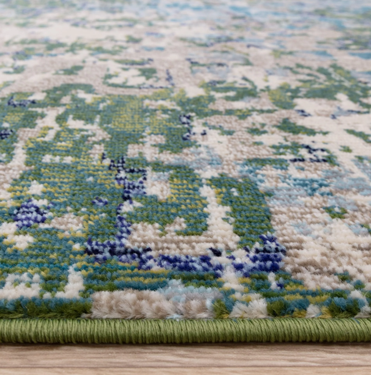 Tapis tissé plat moderne BOSCAGE