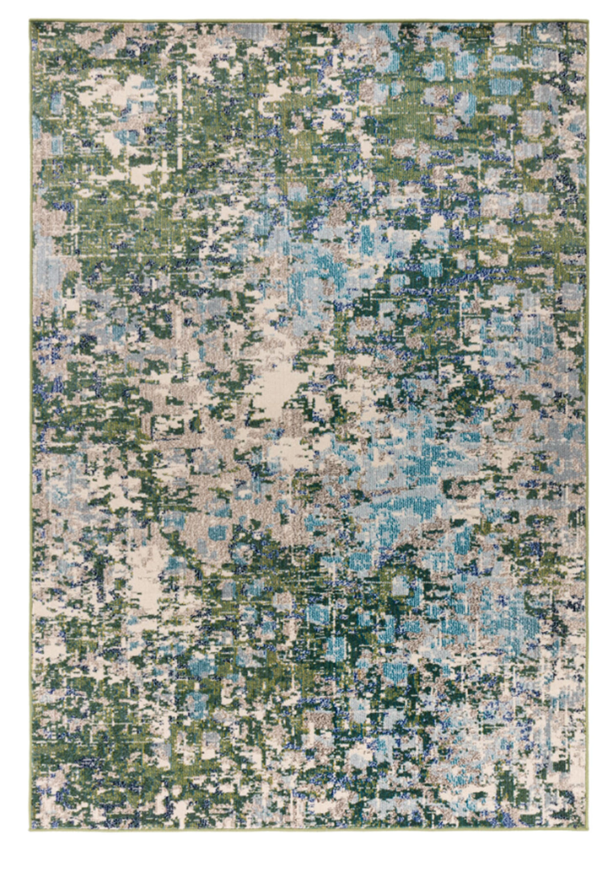 Tapis tissé plat moderne BOSCAGE