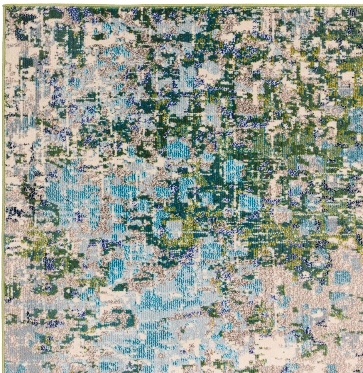 Tapis tissé plat moderne BOSCAGE