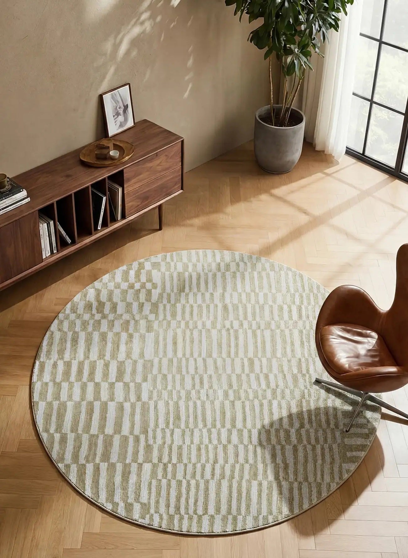 Tapis tissé plat moderne BERBER STRUCTURES