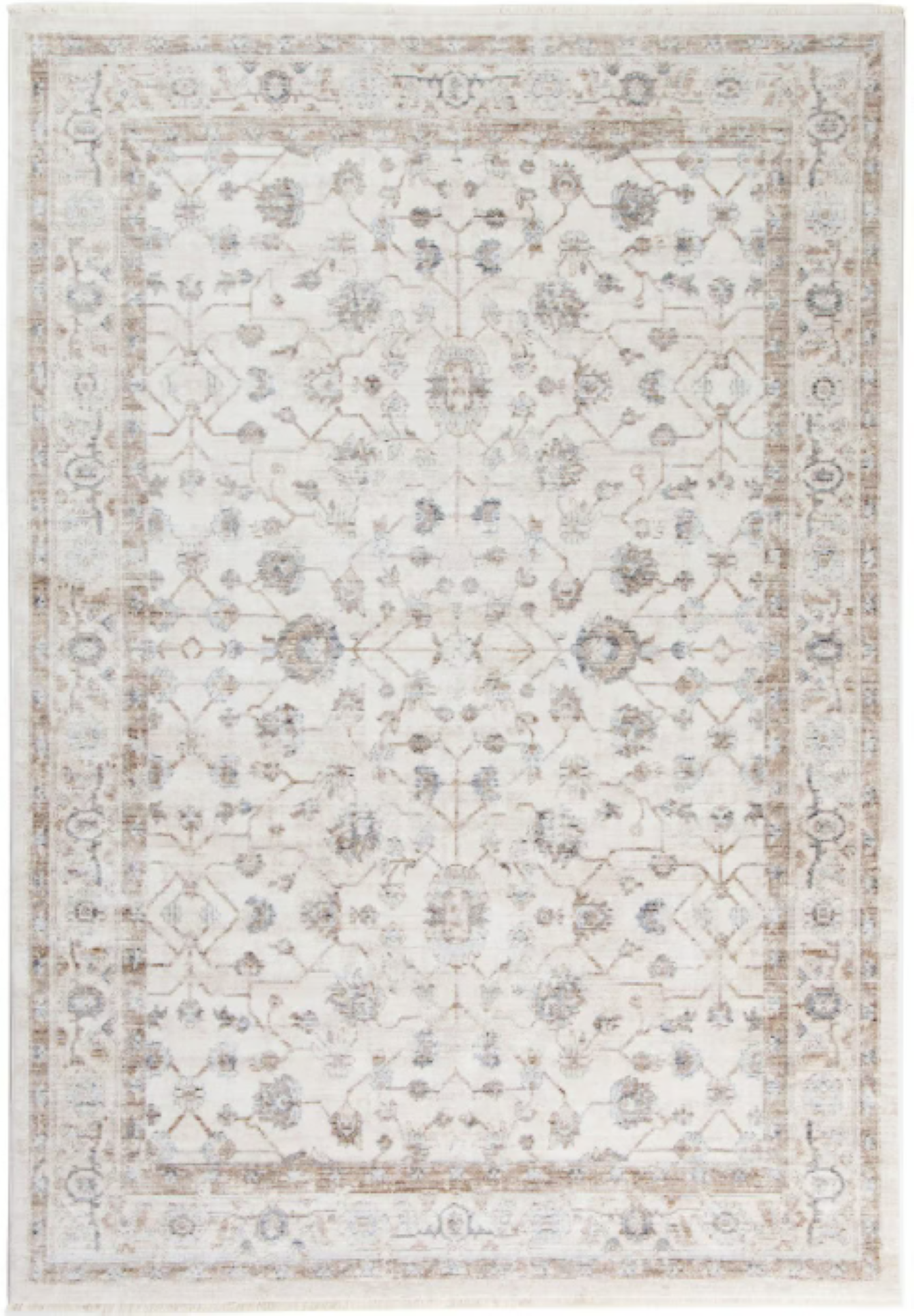 Tapis de salon style orient tissé plat JARBIN