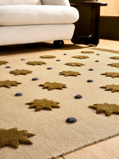 Tapis tissé plat style kilm en laine STARLIGHT