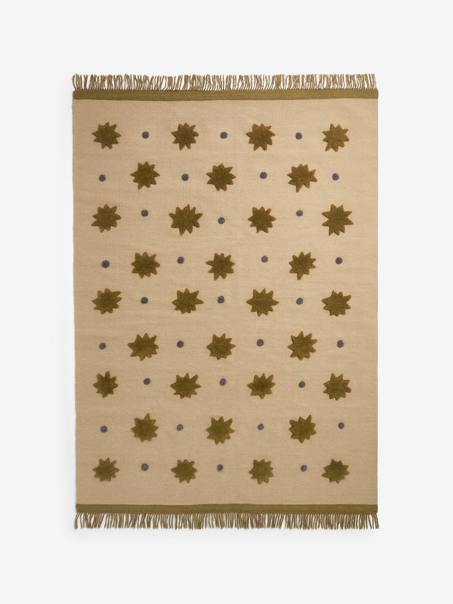 Tapis tissé plat style kilm en laine STARLIGHT