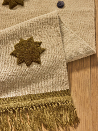 Tapis tissé plat style kilm en laine STARLIGHT