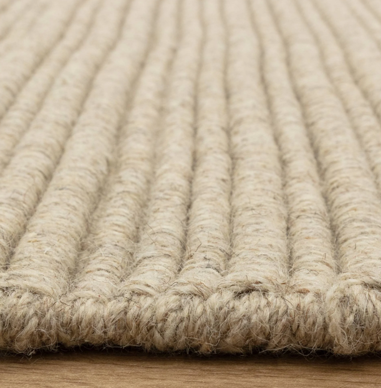 Tapis de salon en laine tissé plat TORRENTO