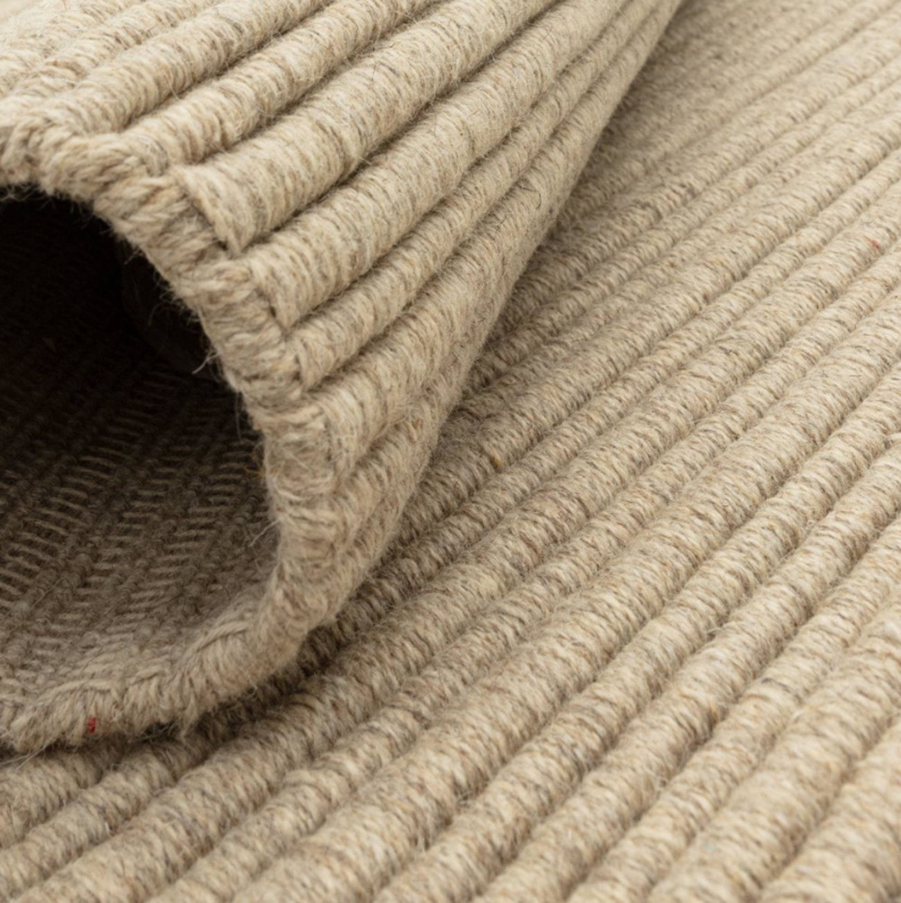 Tapis de salon en laine tissé plat TORRENTO