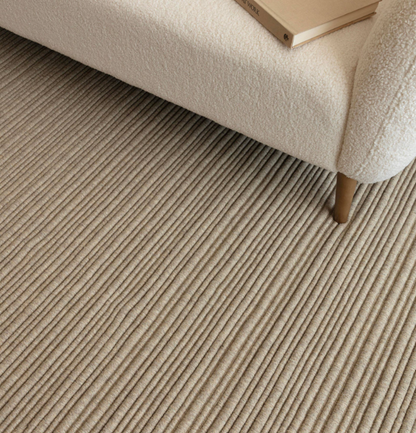 Tapis de salon en laine tissé plat TORRENTO