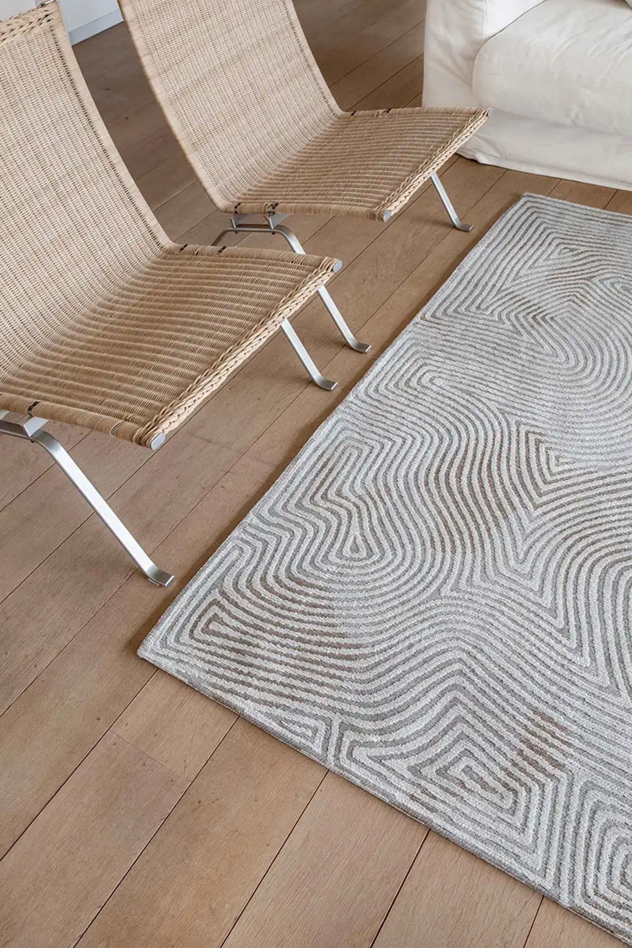 Tapis tissé plat moderne SCARLET