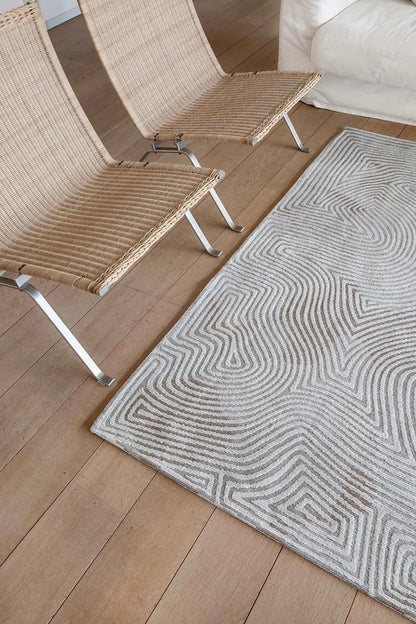 Tapis tissé plat moderne SCARLET