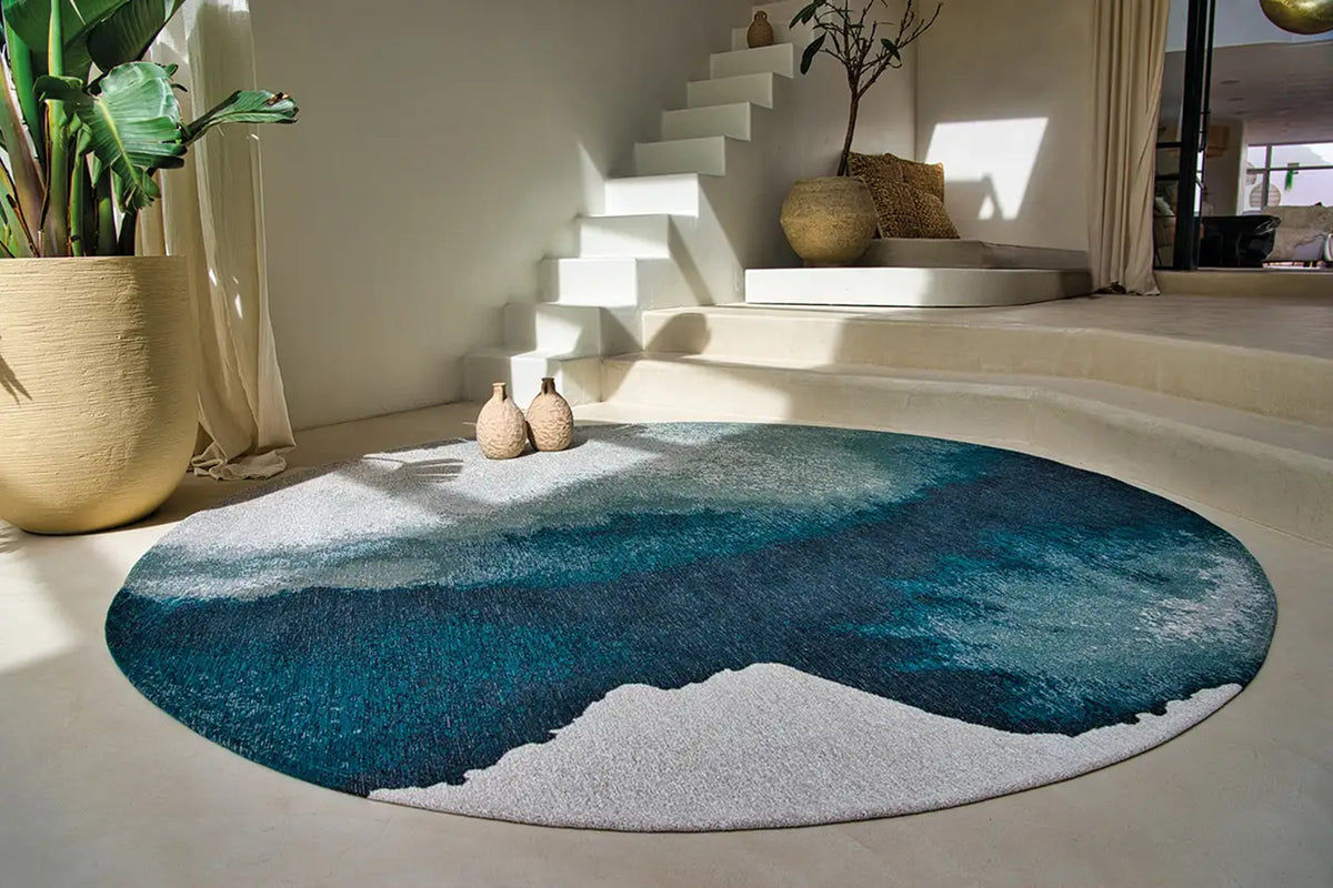 Tapis de salon et chambre tissé plat LAGOON