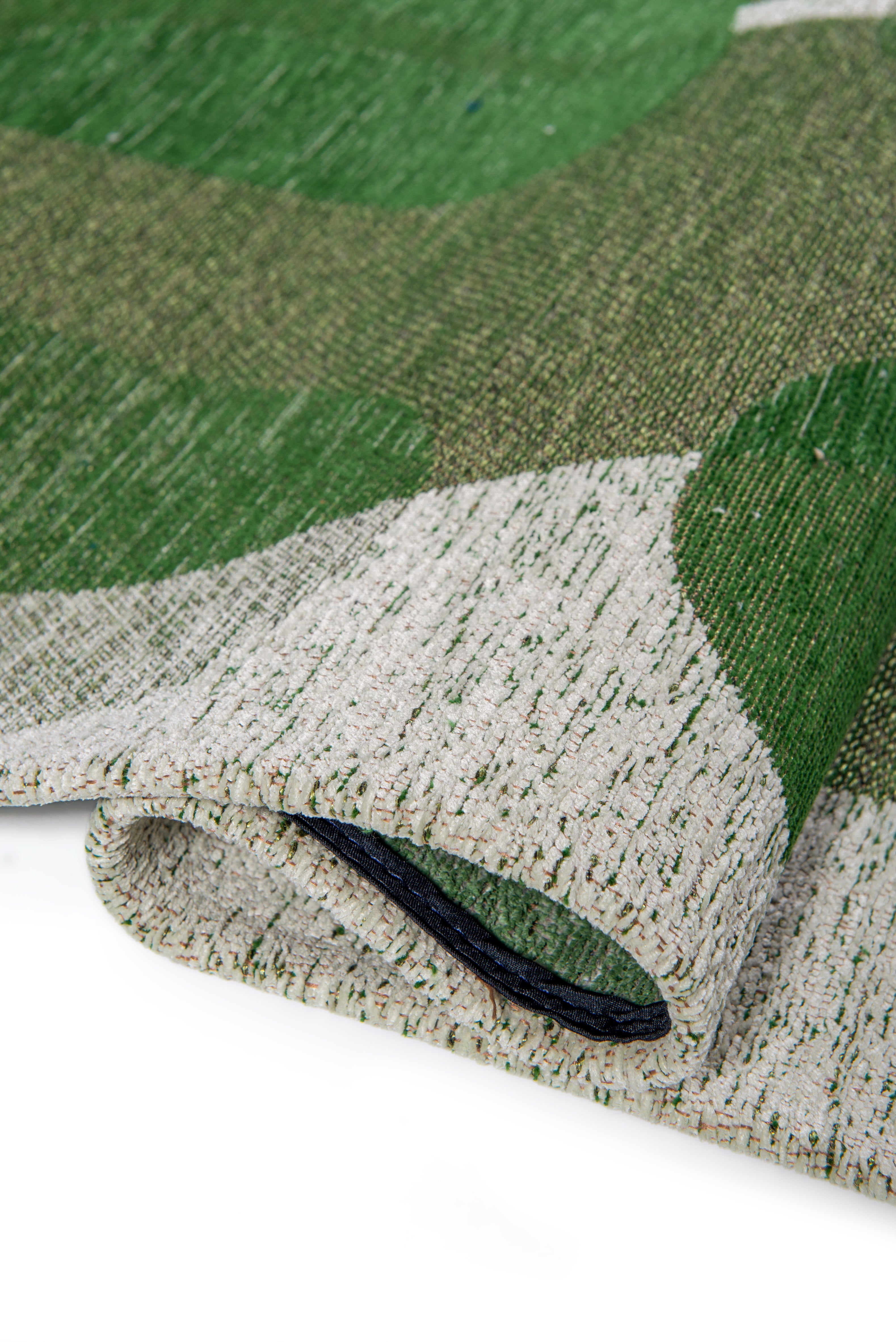 Tapis de salon moderne tissé plat BLACK SPICE