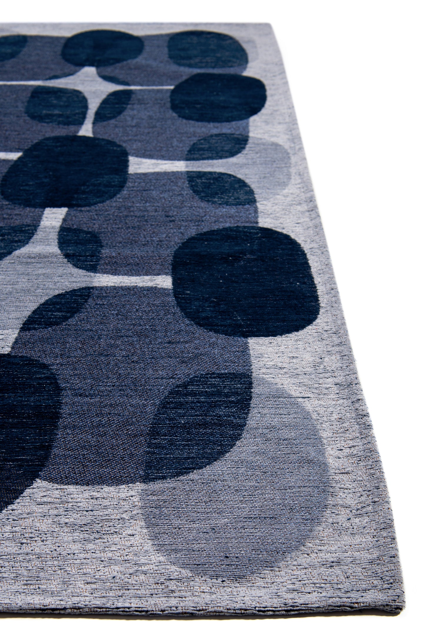 Tapis de salon moderne tissé plat BLACK SPICE