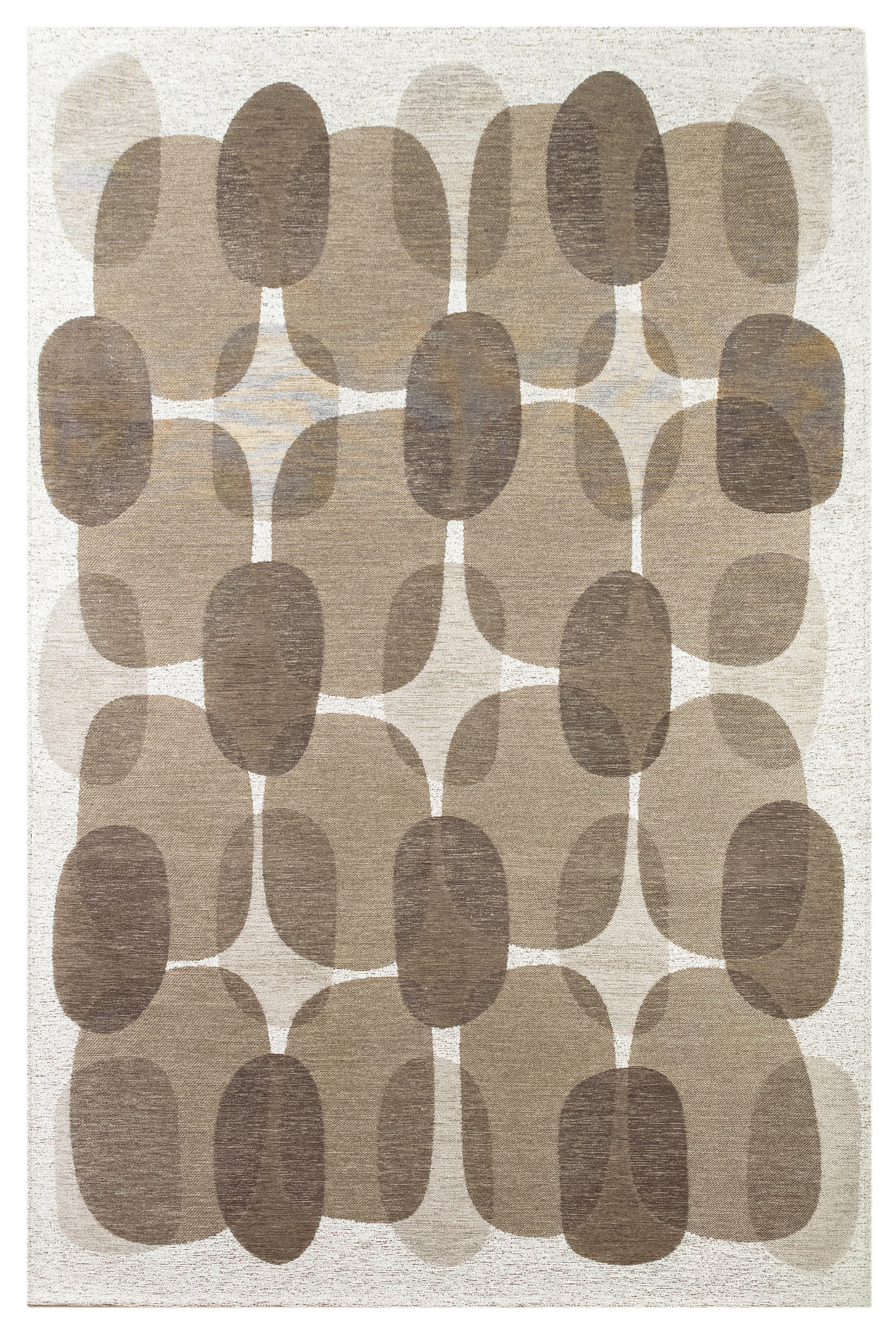 Tapis de salon moderne tissé plat BLACK SPICE