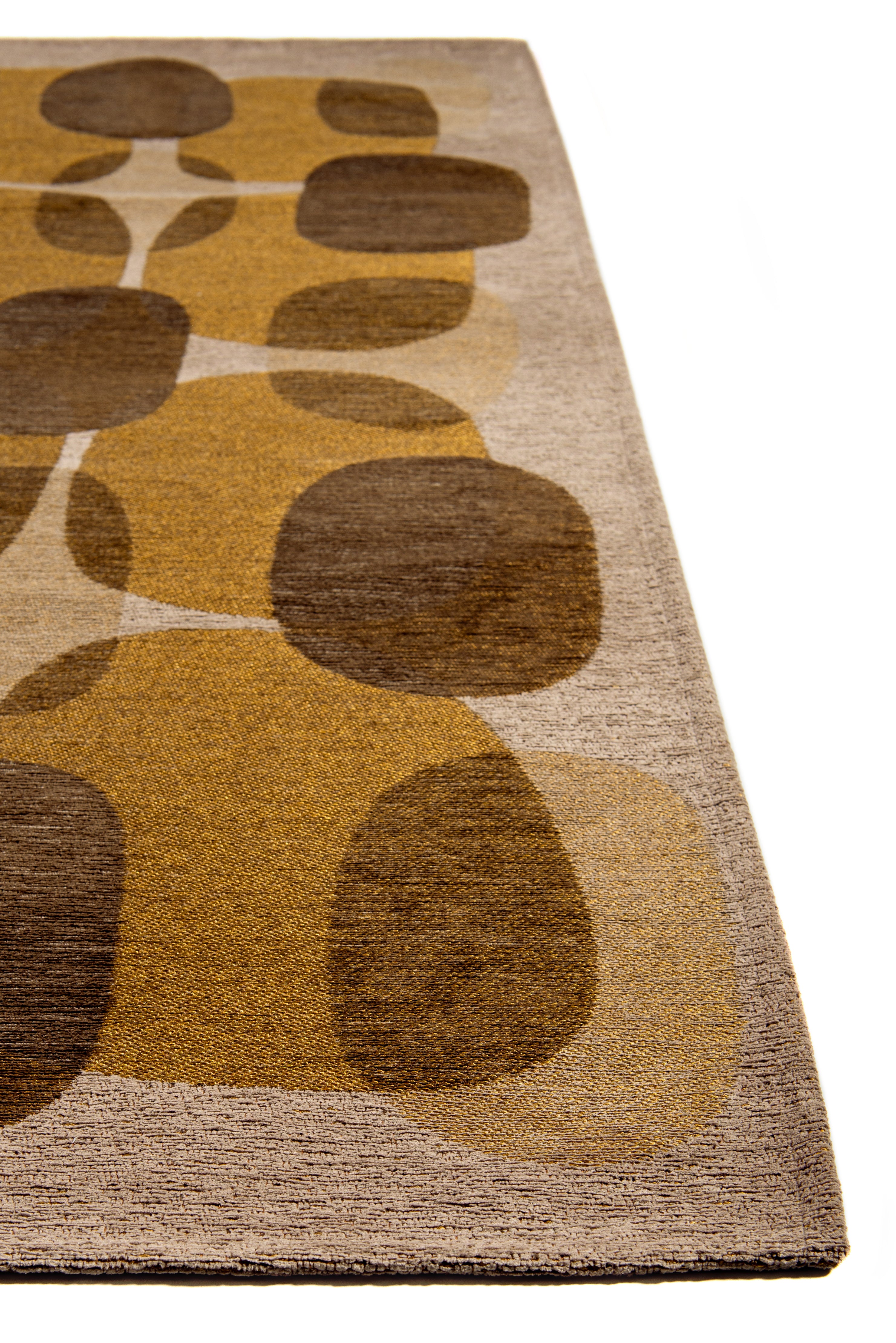 Tapis de salon moderne tissé plat BLACK SPICE