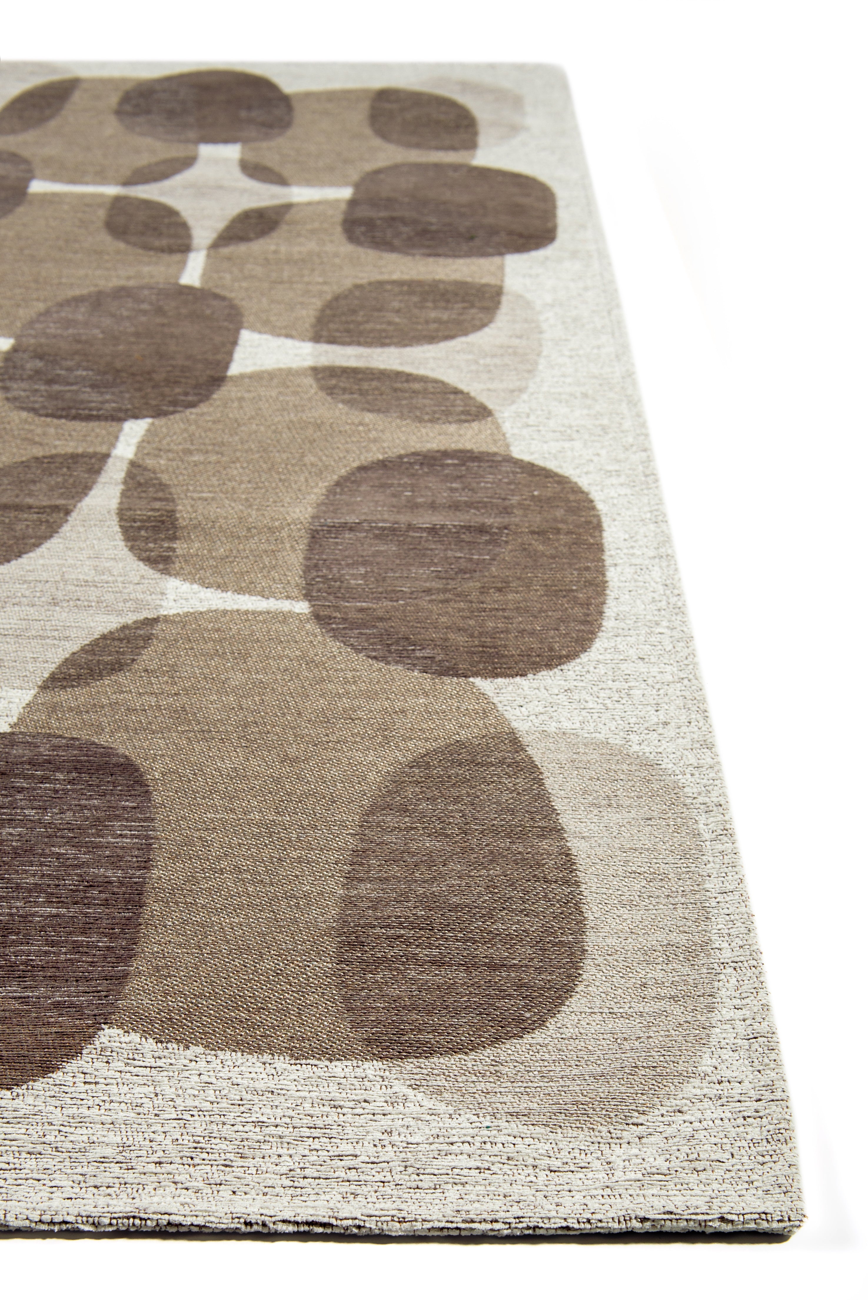 Tapis de salon moderne tissé plat BLACK SPICE