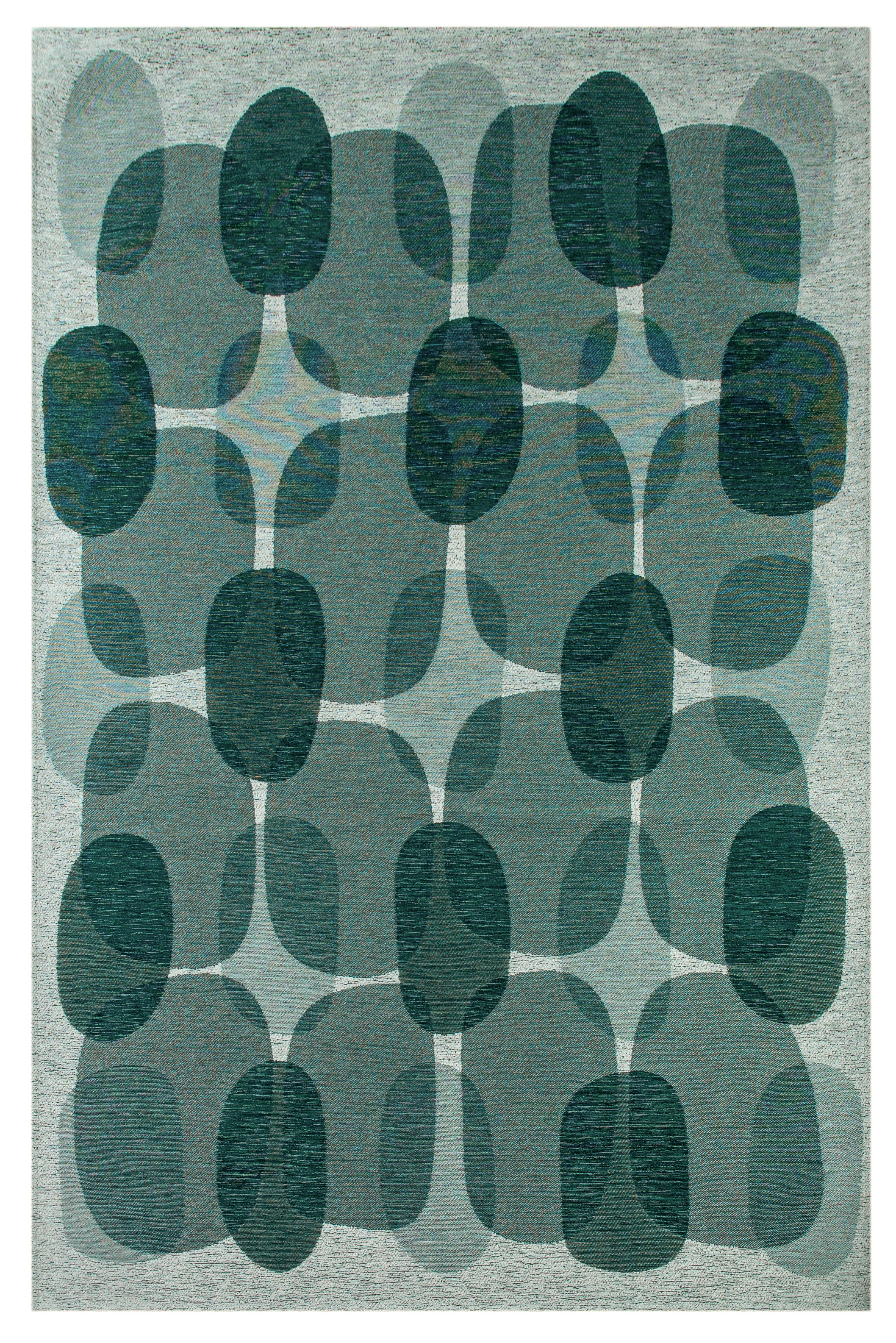 Tapis de salon moderne tissé plat BLACK SPICE