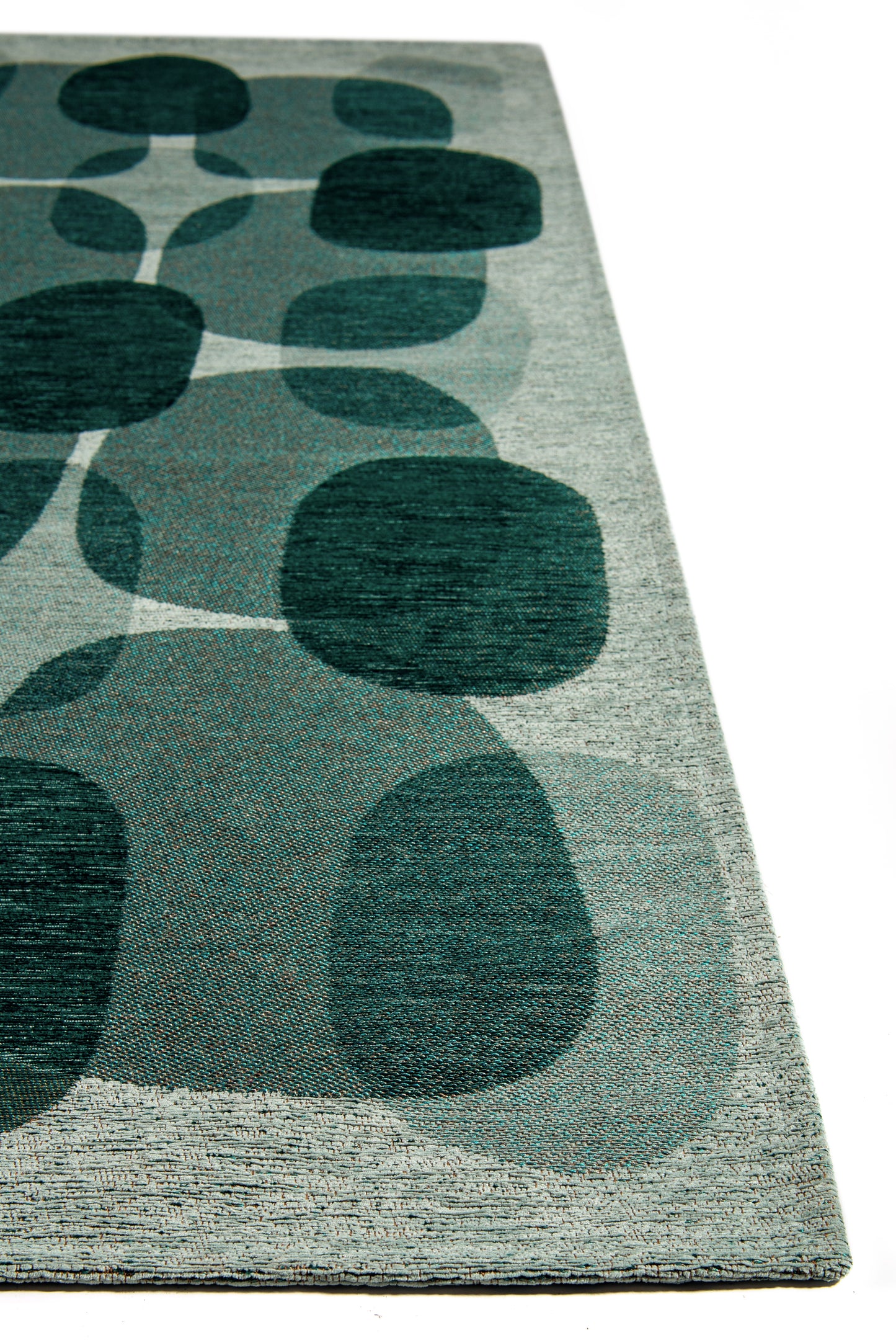 Tapis de salon moderne tissé plat BLACK SPICE