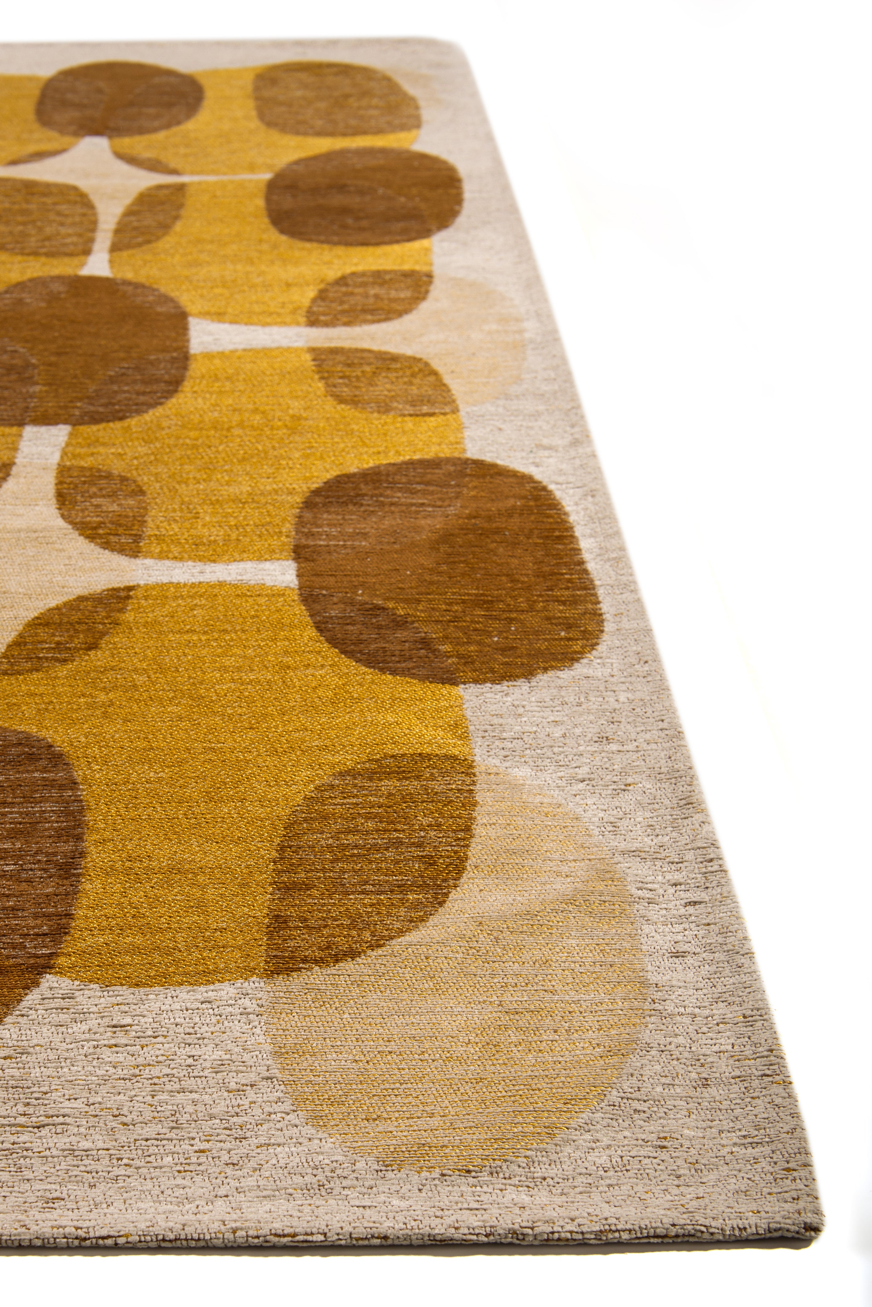 Tapis de salon moderne tissé plat BLACK SPICE