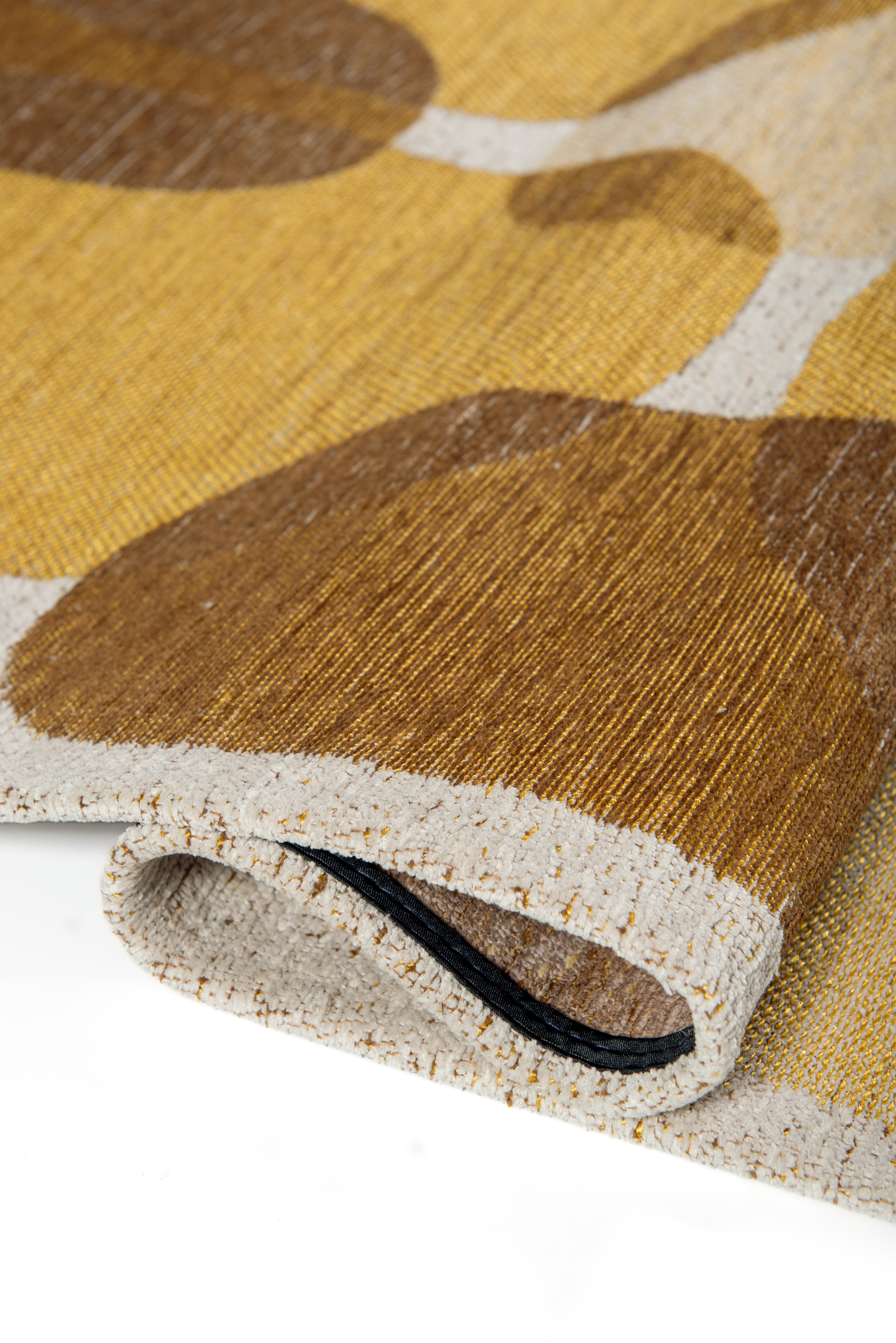 Tapis de salon moderne tissé plat BLACK SPICE