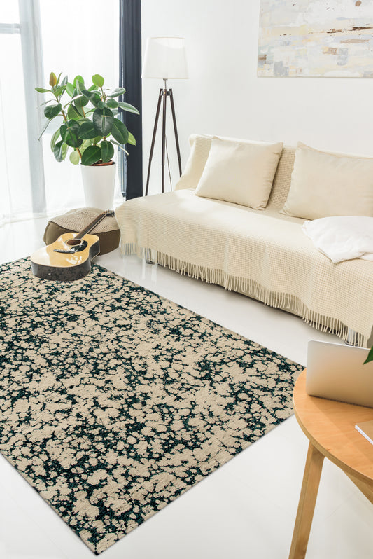 Tapis de salon moderne tissé plat GLOOM