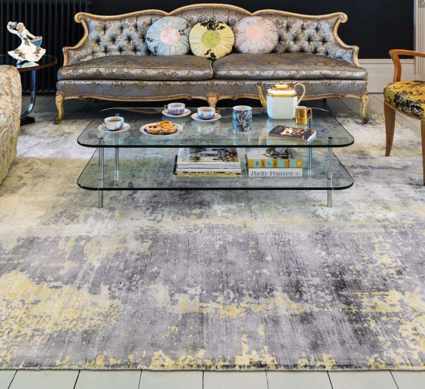 Alfombra de salón moderna hecha a mano BYGAT