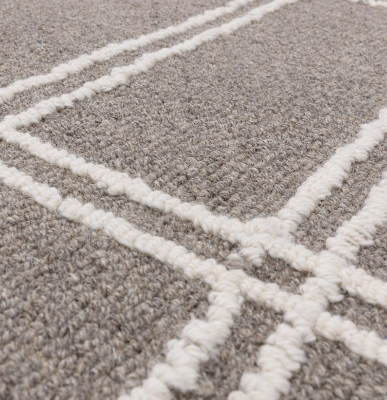 Alfombra de salón LINEA de pura lana