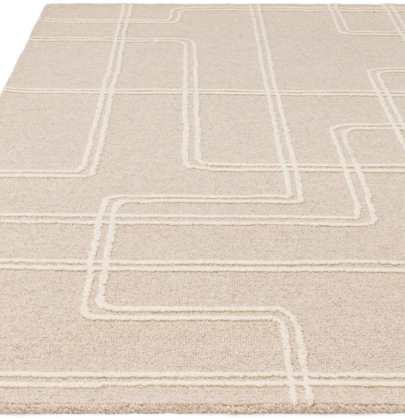 Alfombra de salón LINEA de pura lana