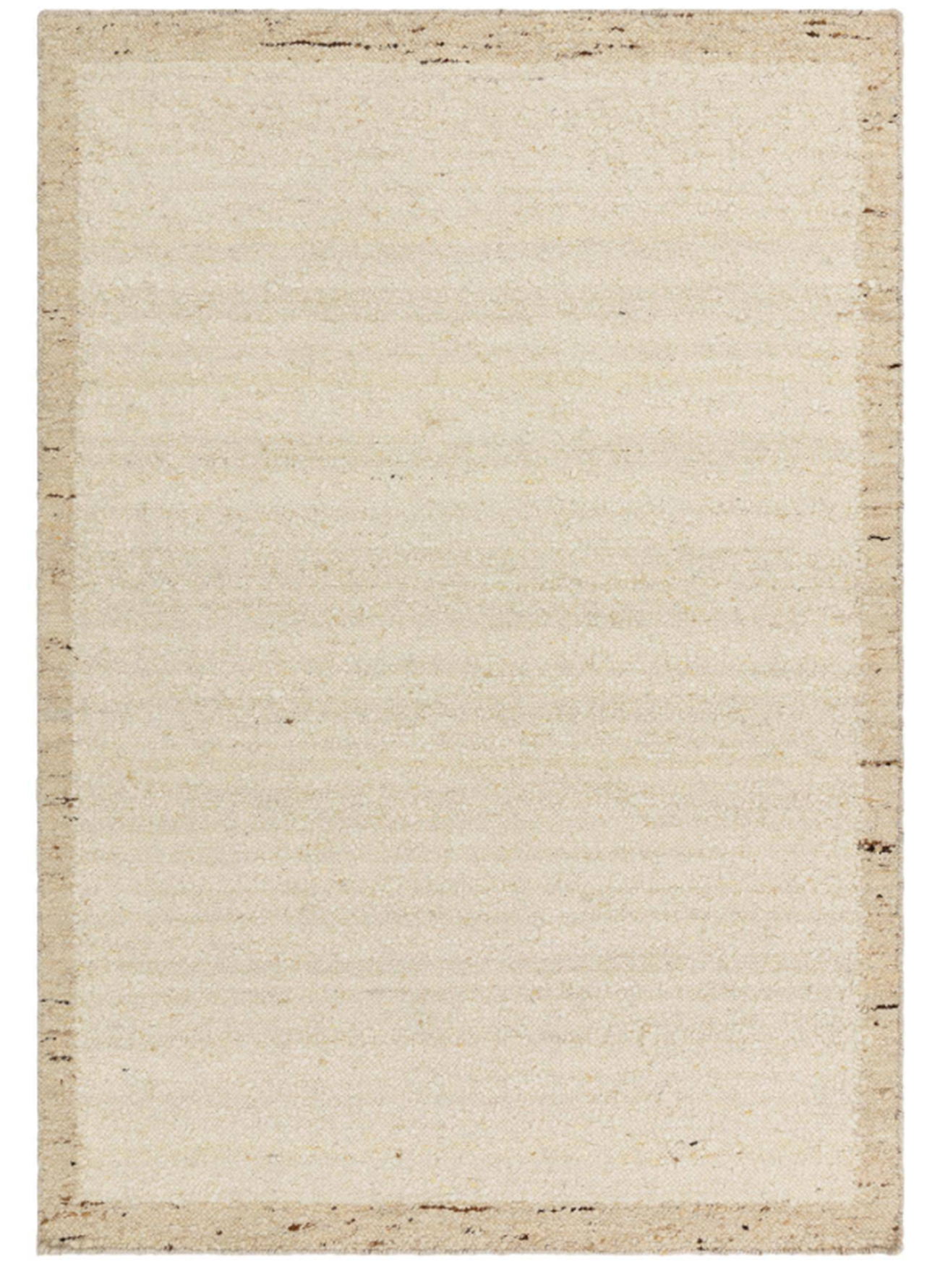 Tapis de salon en laine tissé plat BORDY