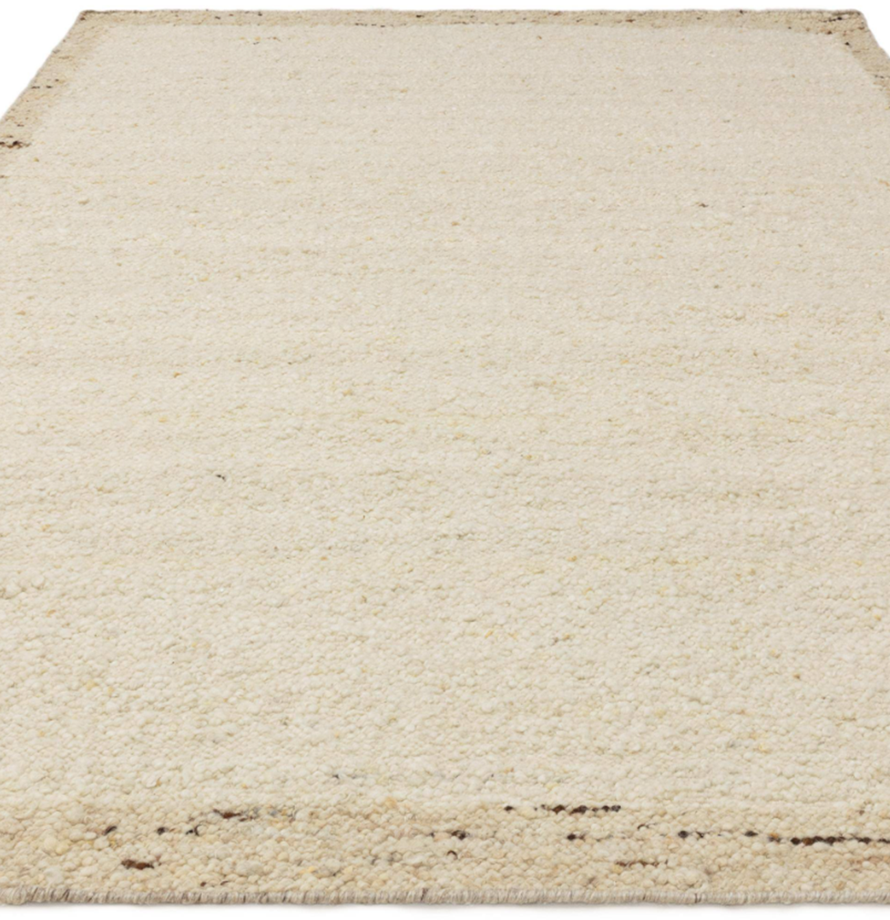 Tapis de salon en laine tissé plat BORDY