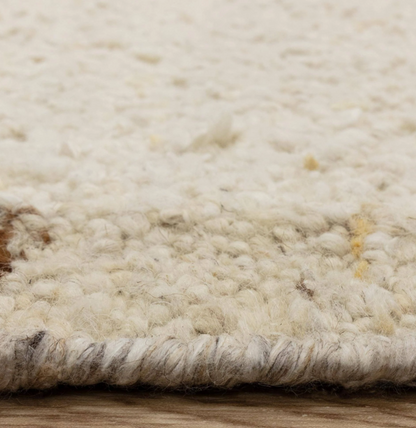 Tapis de salon en laine tissé plat BORDY