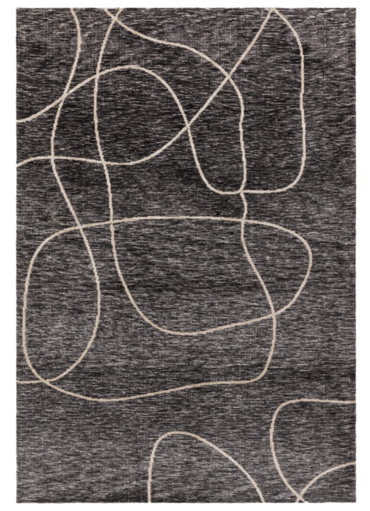Modern RINEAL rug for living room and bedroom