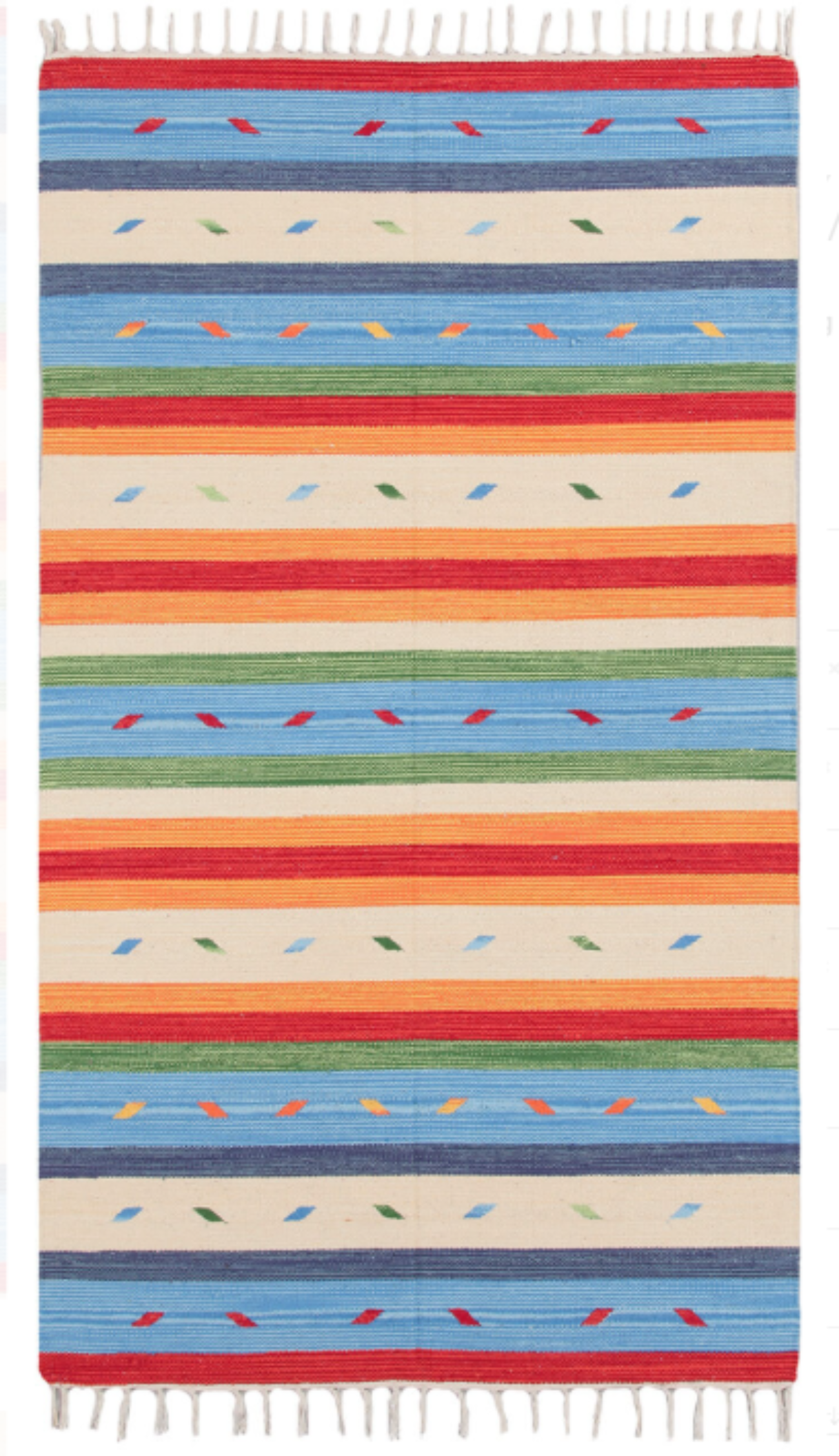 Tapis kilim orient moderne tissé en coton ARYA