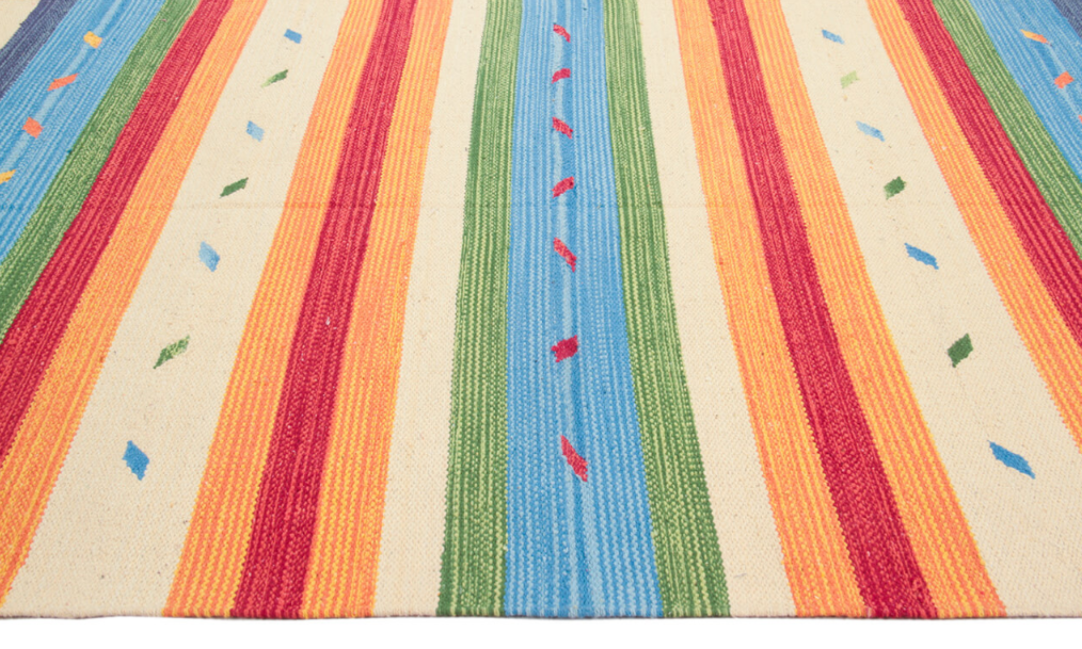 Tapis kilim orient moderne tissé en coton ARYA