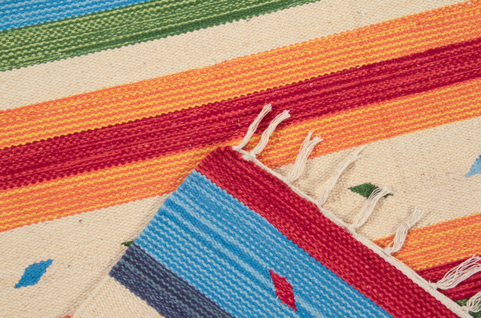 Tapis kilim orient moderne tissé en coton ARYA