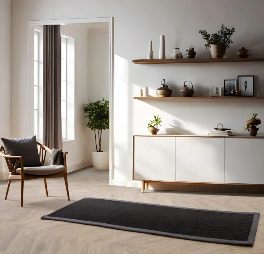 Tapis de couloir moderne en sisal LINDO