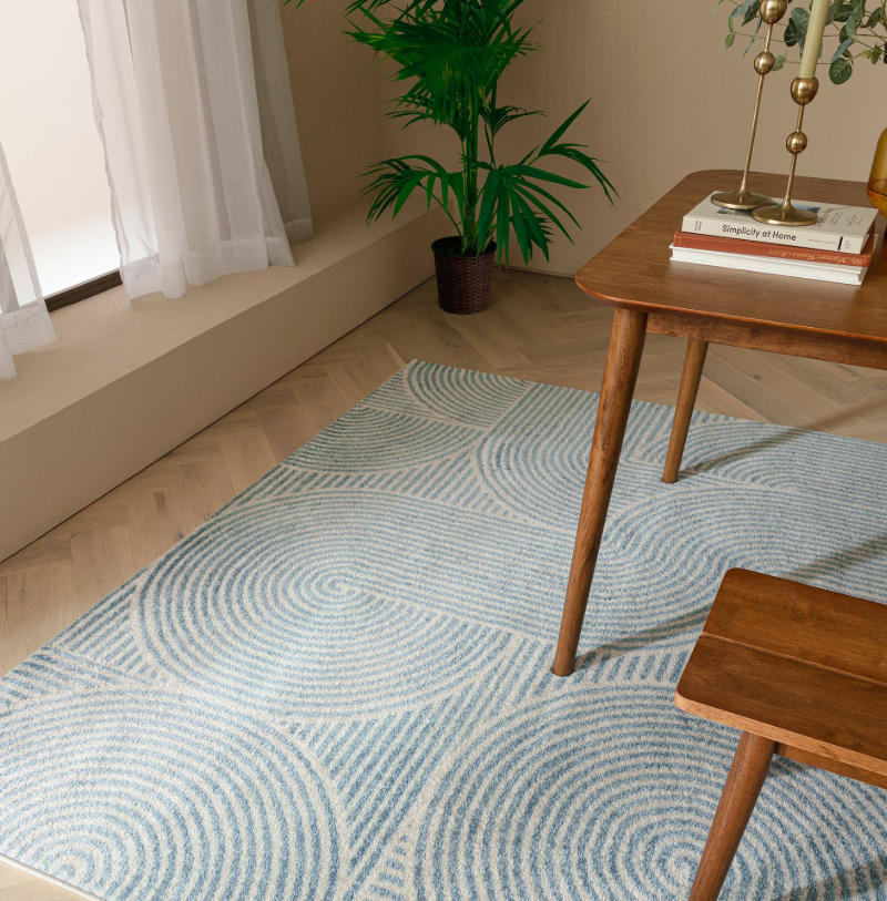 Alfombra WIRE moderna de tejido plano