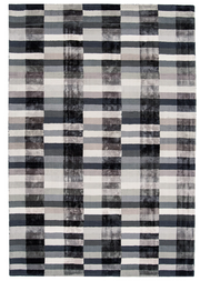 Alfombra de viscosa anudada a mano con motivos CODE