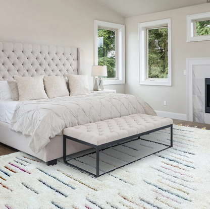Tapis moderne à franges HARMONY