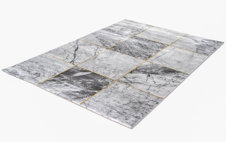 Tapis de salon moderne tissé plat GRANITA
